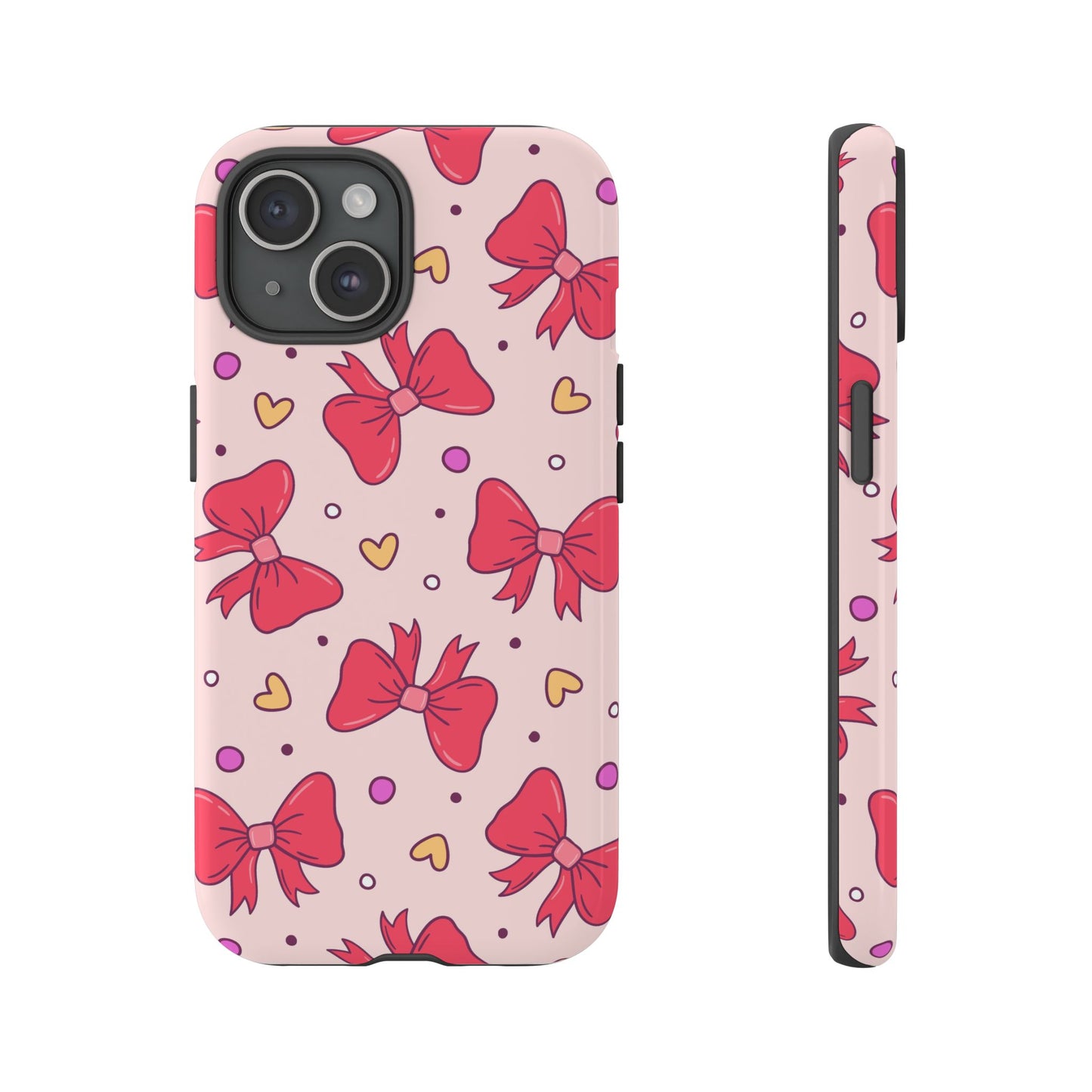 Cute Bow Pattern Phone Case - Tough Cases for Stylish Protection