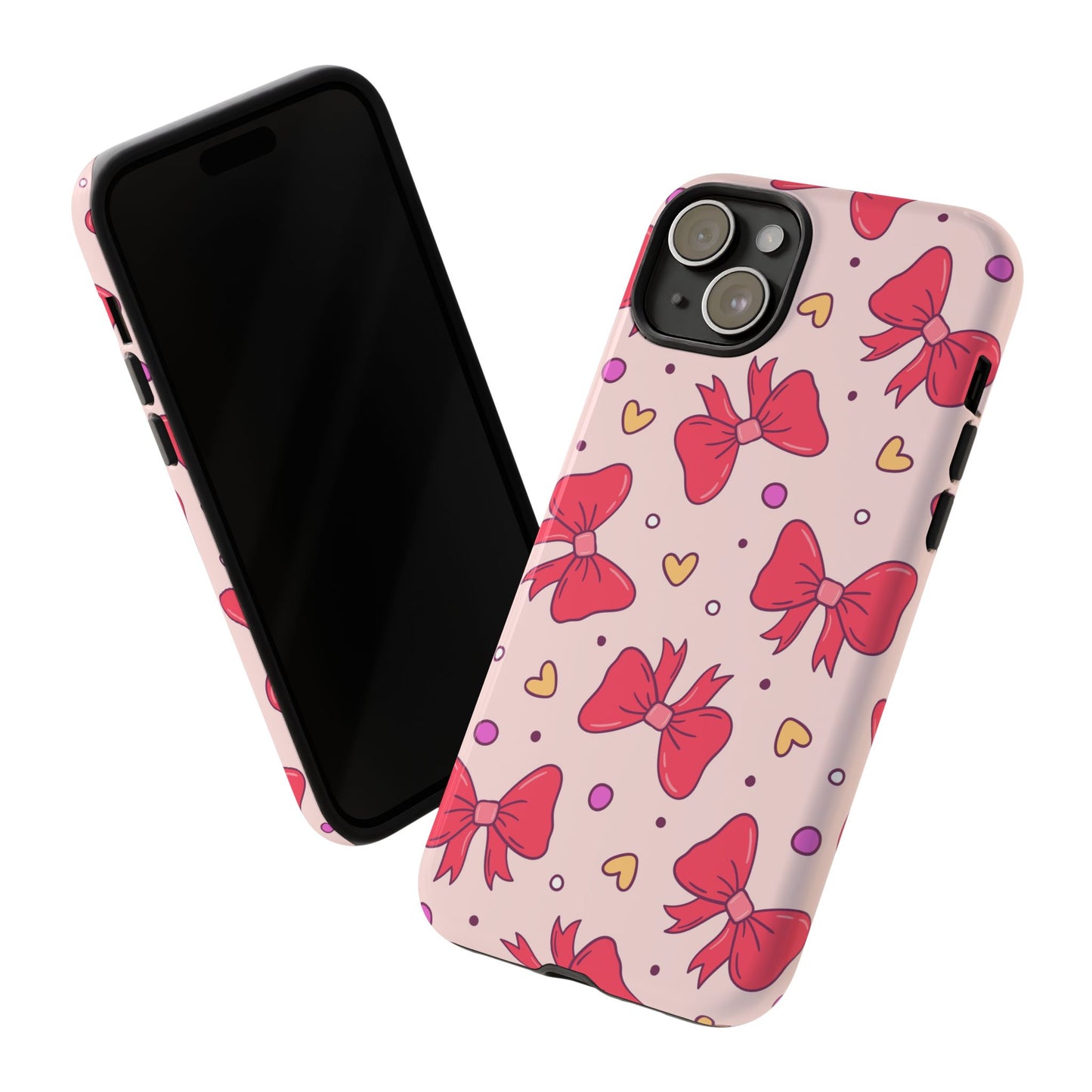 Cute Bow Pattern Phone Case - Tough Cases for Stylish Protection