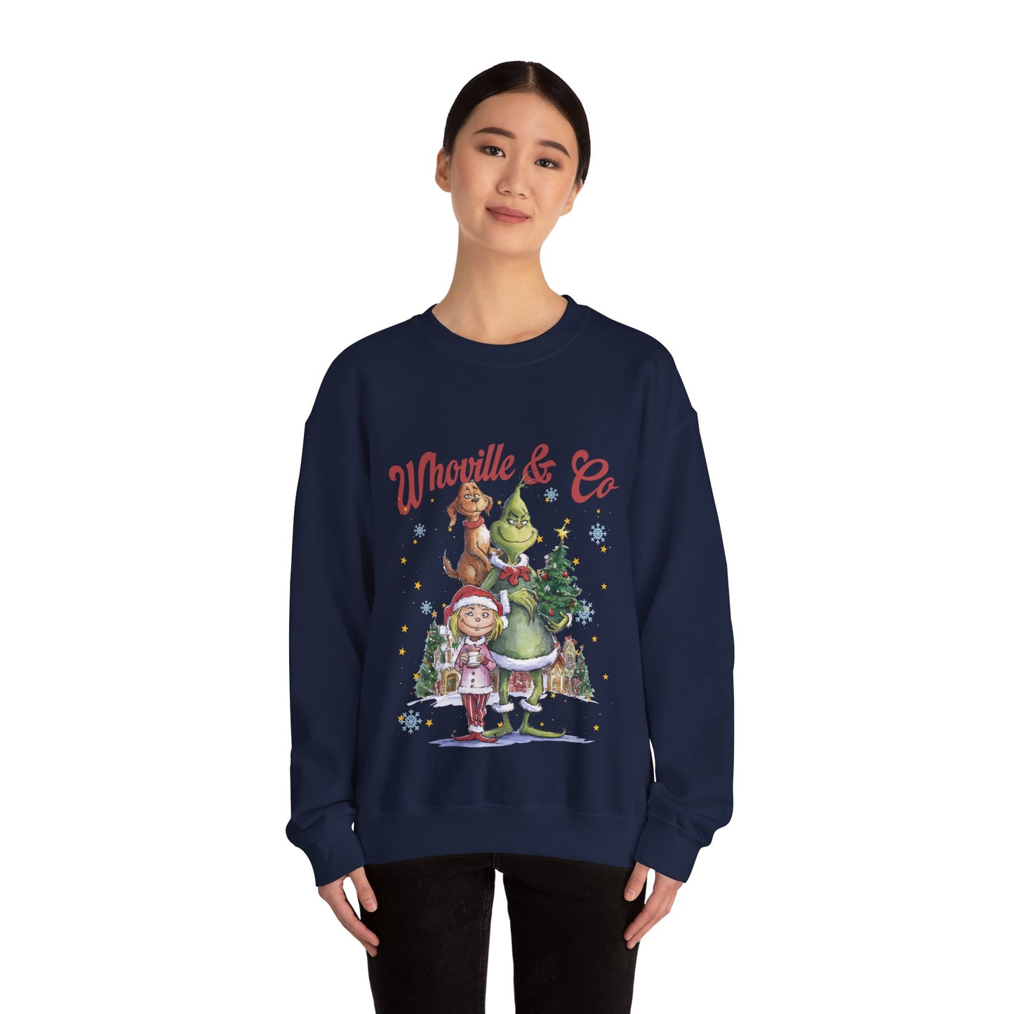 Grinch Whoville Holiday Crewneck Sweatshirt