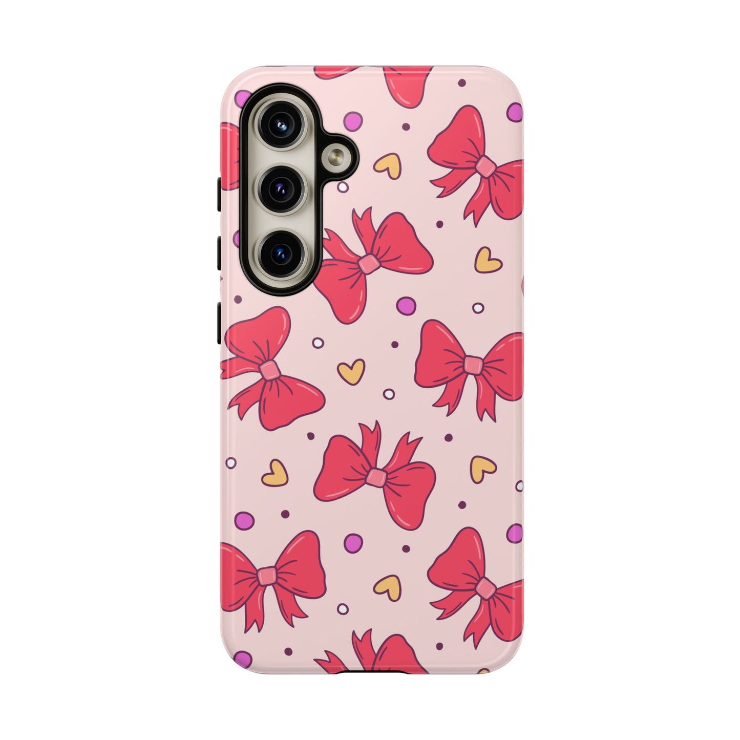 Cute Bow Pattern Phone Case - Tough Cases for Stylish Protection