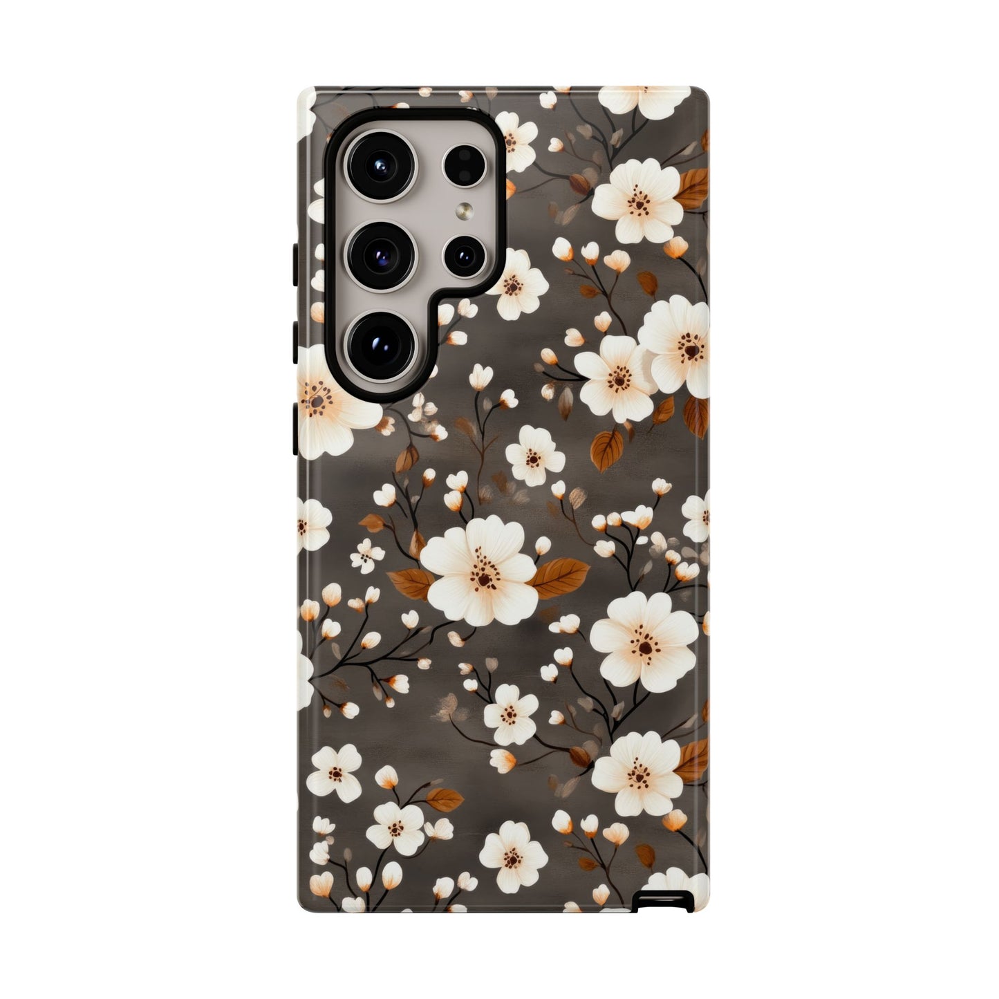 Floral Tough Case for iPhone - Elegant Flower Design Phone Cover