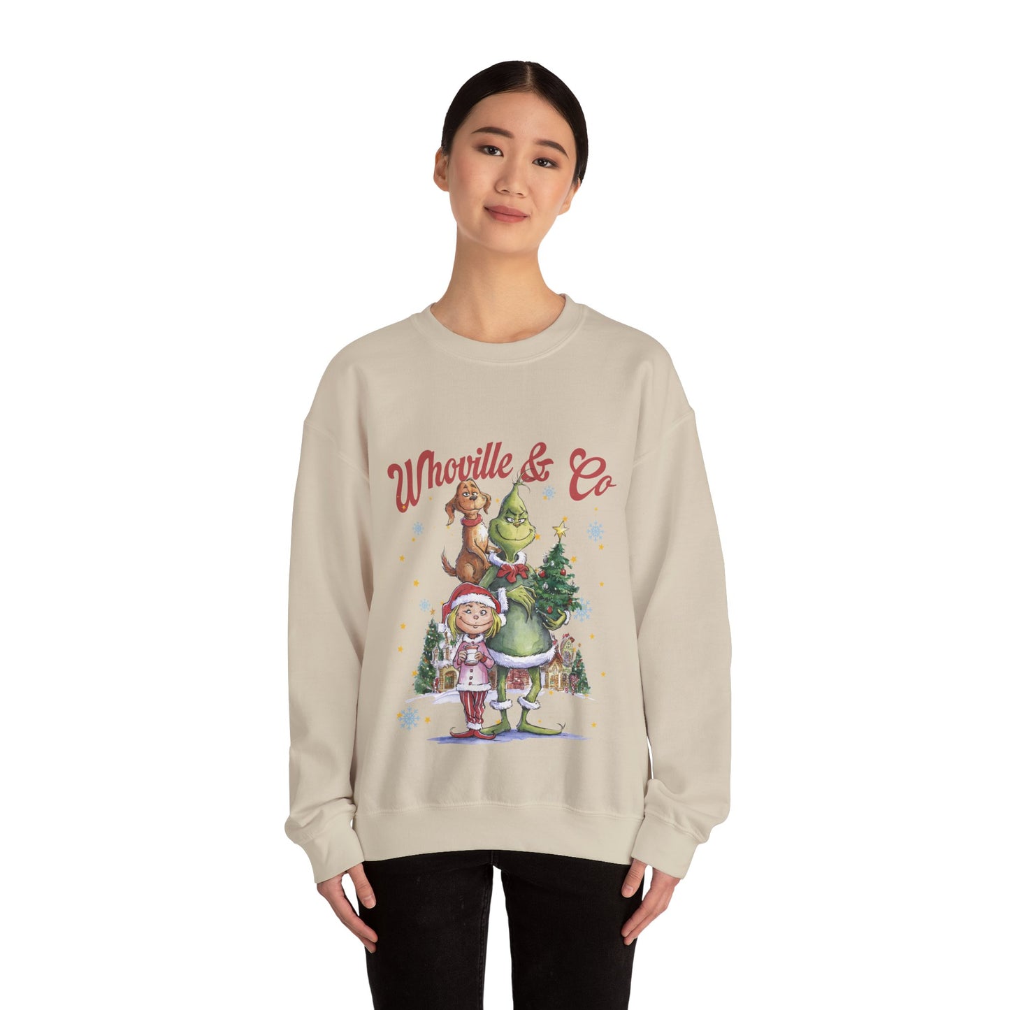 Grinch Whoville Holiday Crewneck Sweatshirt