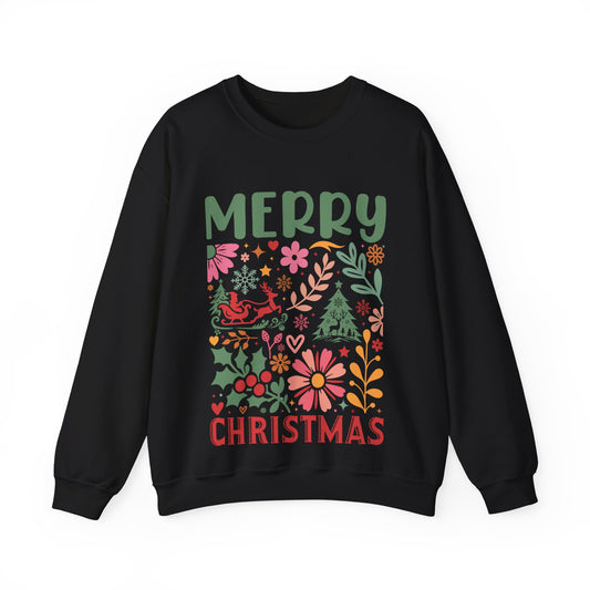 Merry Christmas Unisex Crewneck Sweatshirt - Festive Holiday Apparel