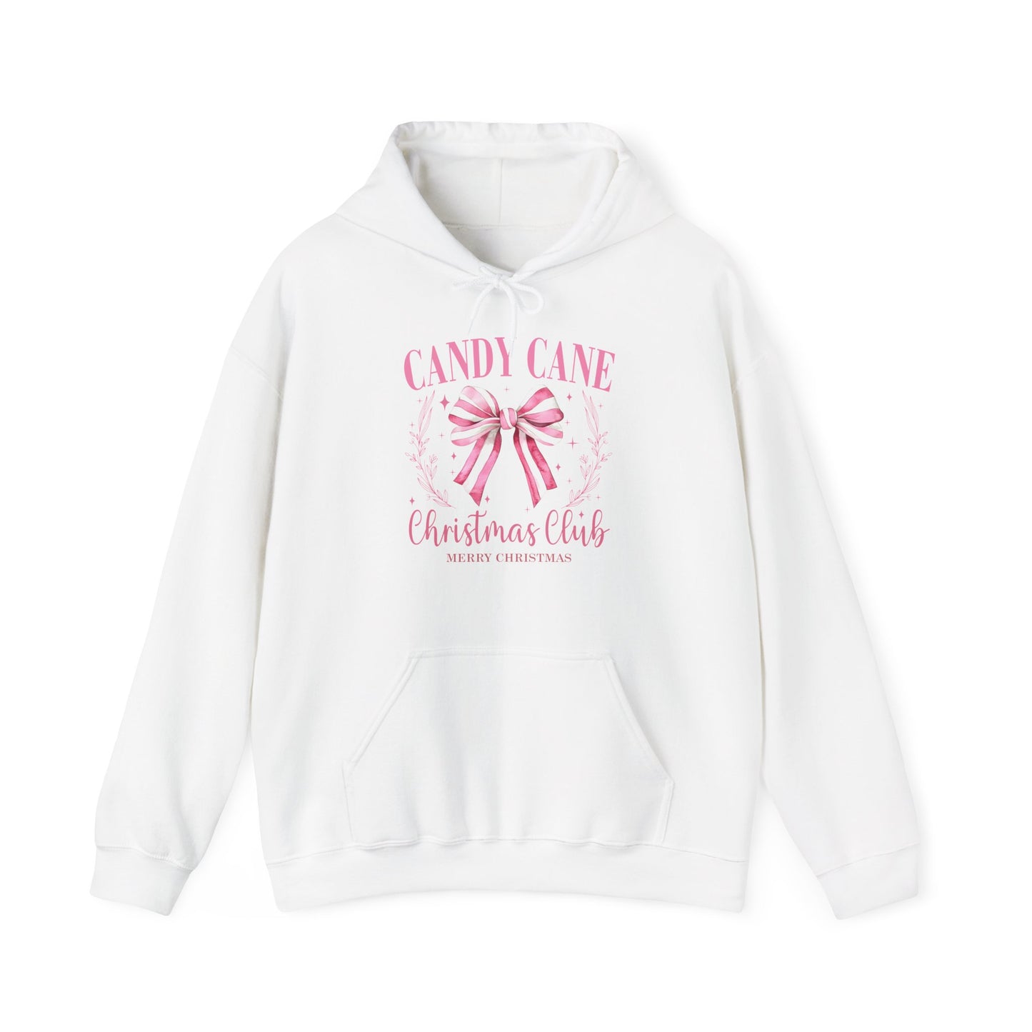 Candy Cane Christmas Club Hoodie | Unisex Heavy Blend Sweatshirt for Holiday Cheer