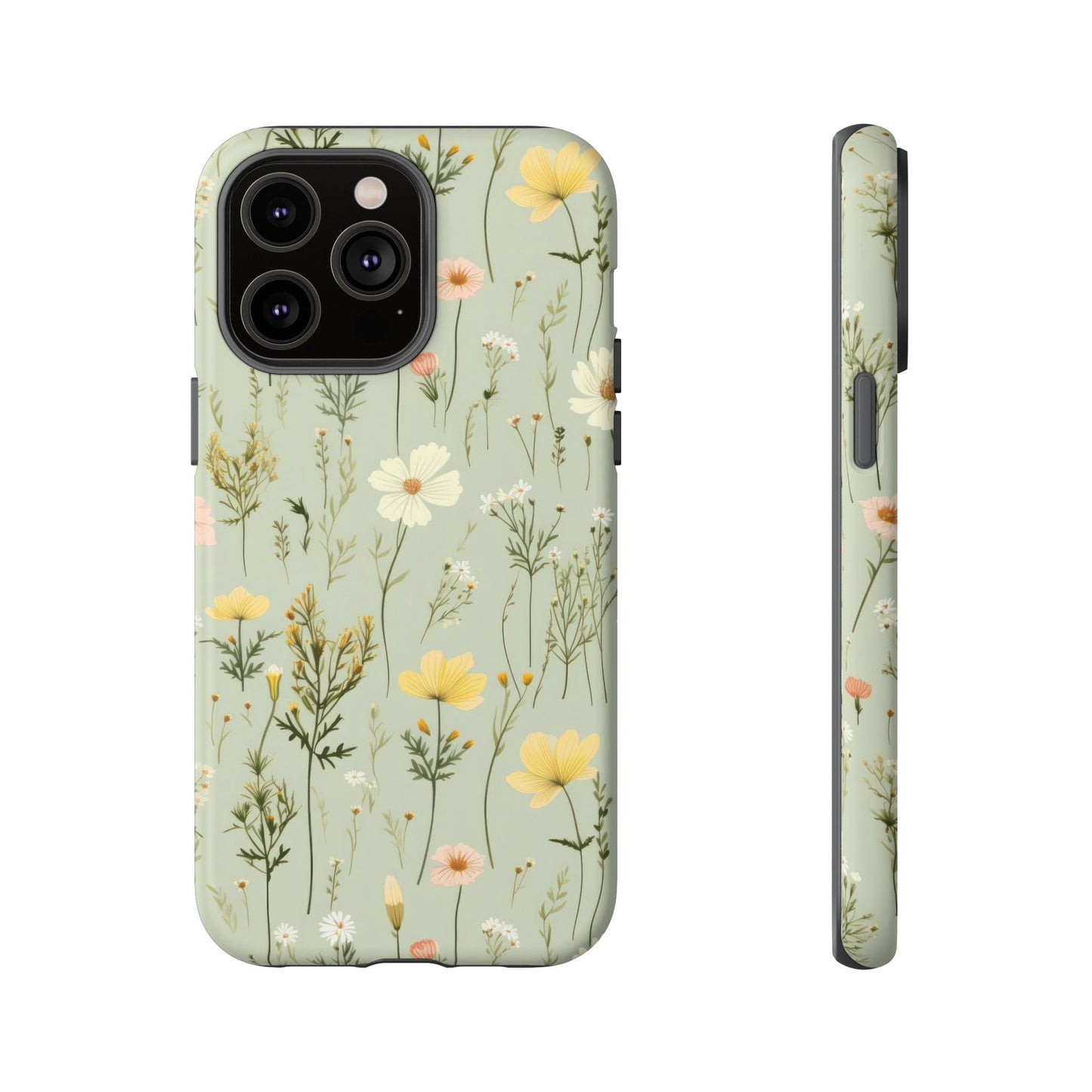 Floral Tough Phone Case - Stylish and Durable for Nature Lovers