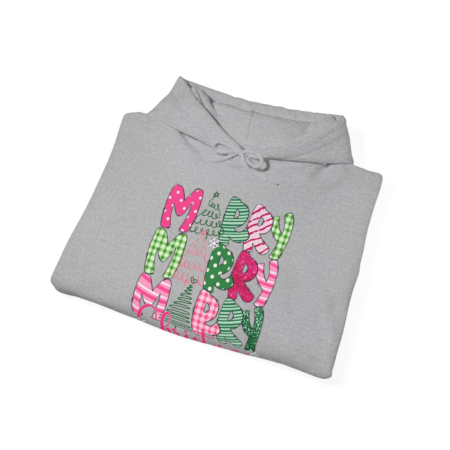 Merry Christmas Hooded Sweatshirt | Unisex Holiday Apparel