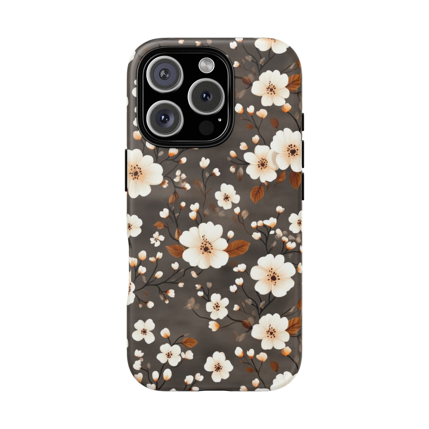 Floral Tough Case for iPhone - Elegant Flower Design Phone Cover