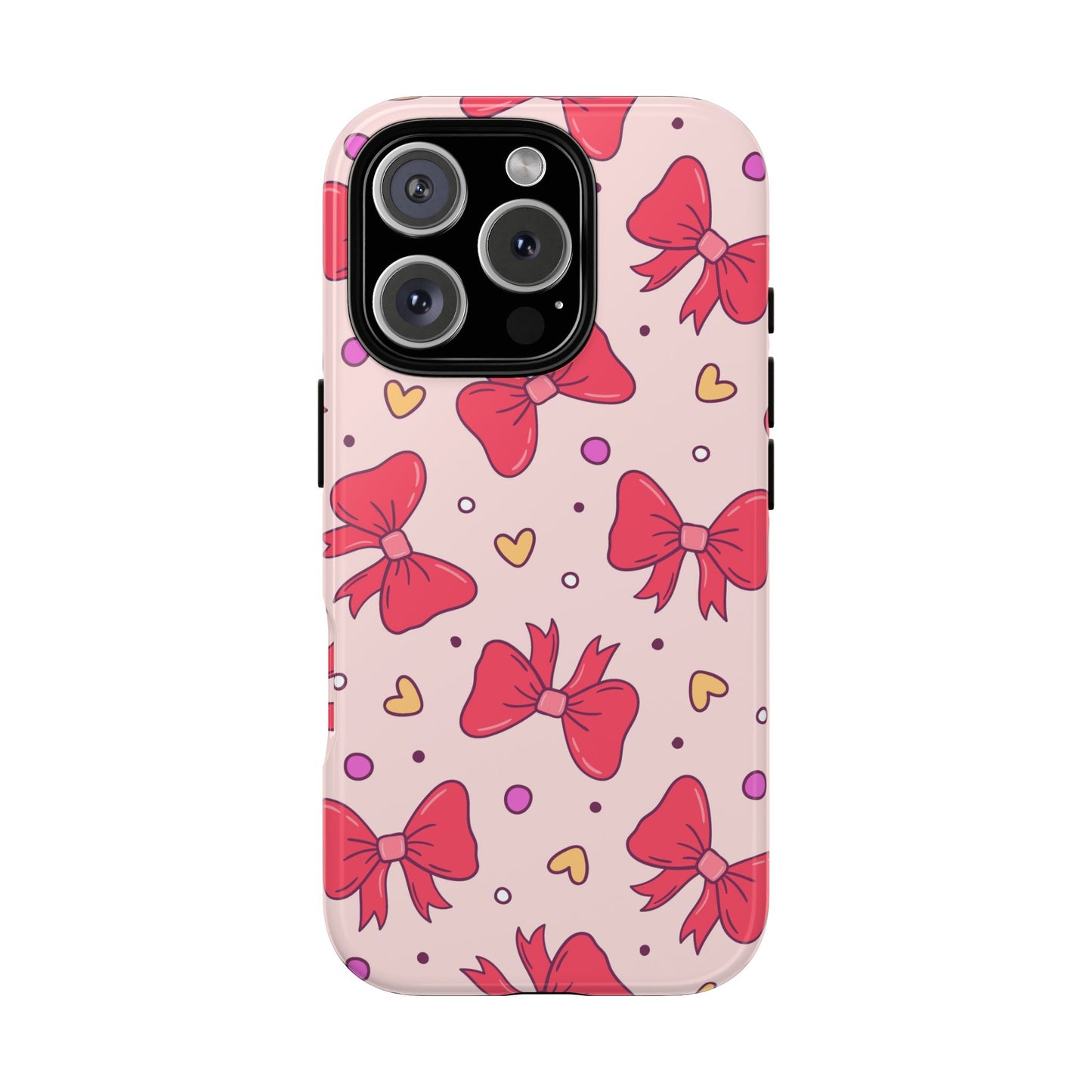 Cute Bow Pattern Phone Case - Tough Cases for Stylish Protection