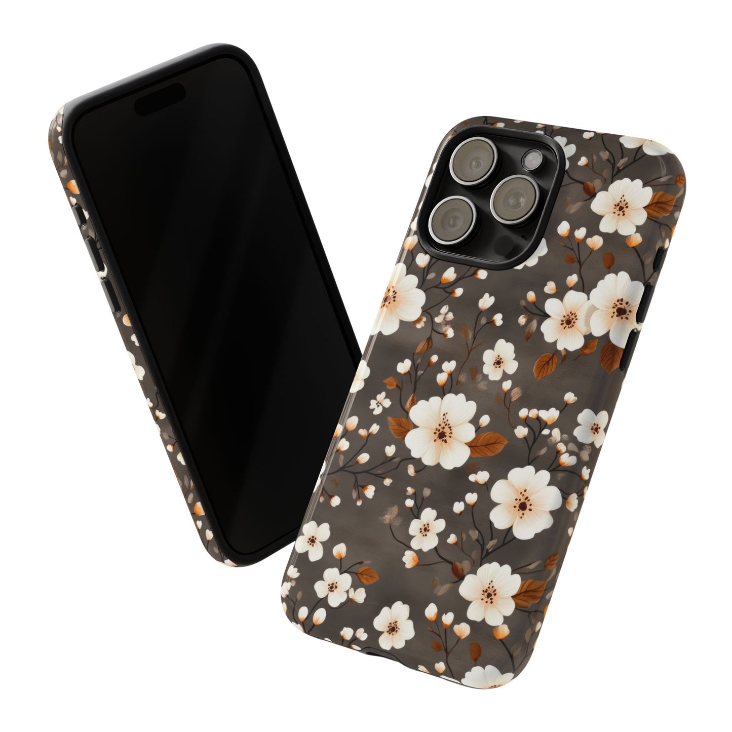 Floral Tough Case for iPhone - Elegant Flower Design Phone Cover