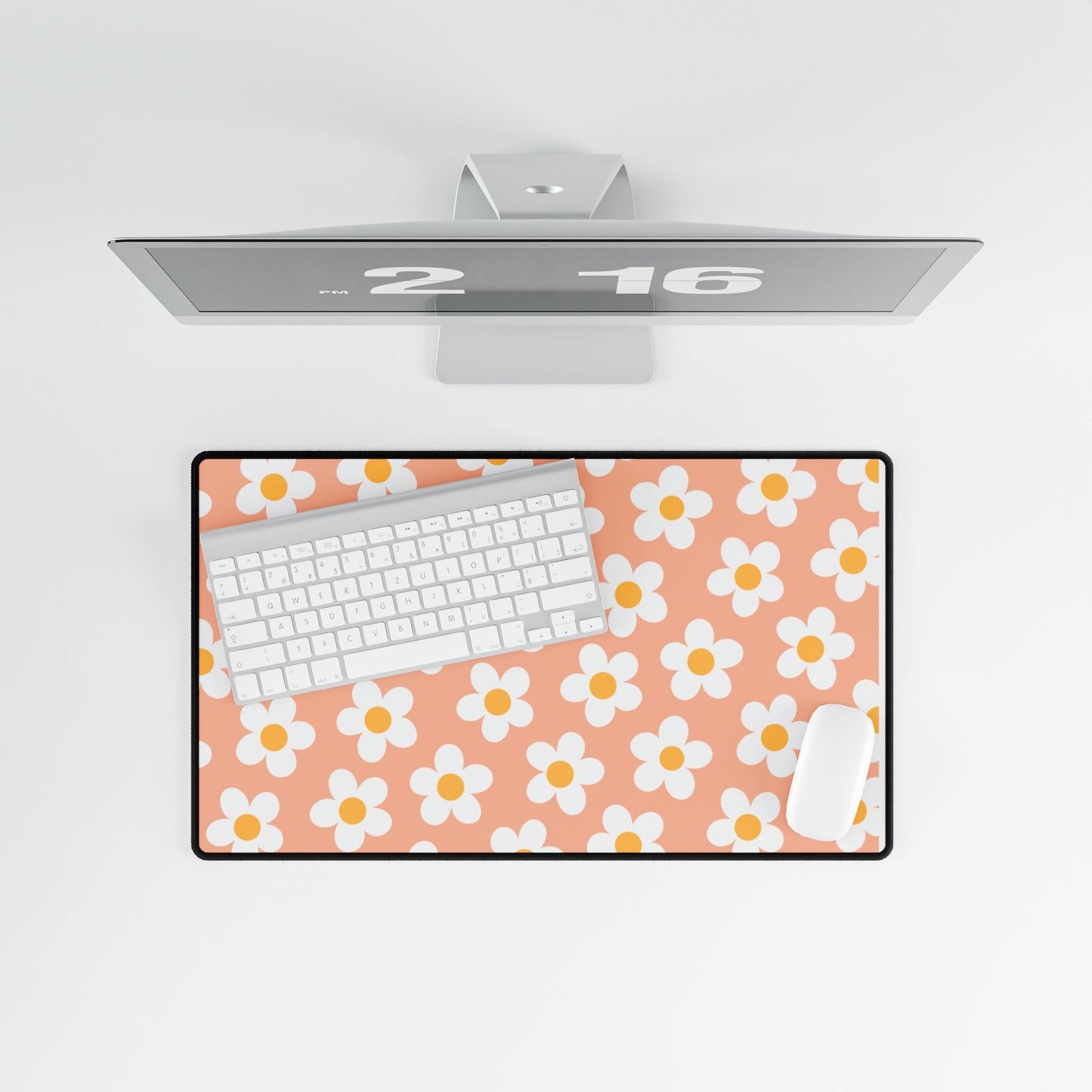 Desk Mats Floral Peach