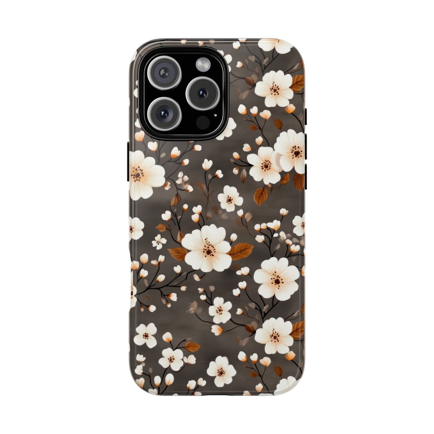 Floral Tough Case for iPhone - Elegant Flower Design Phone Cover