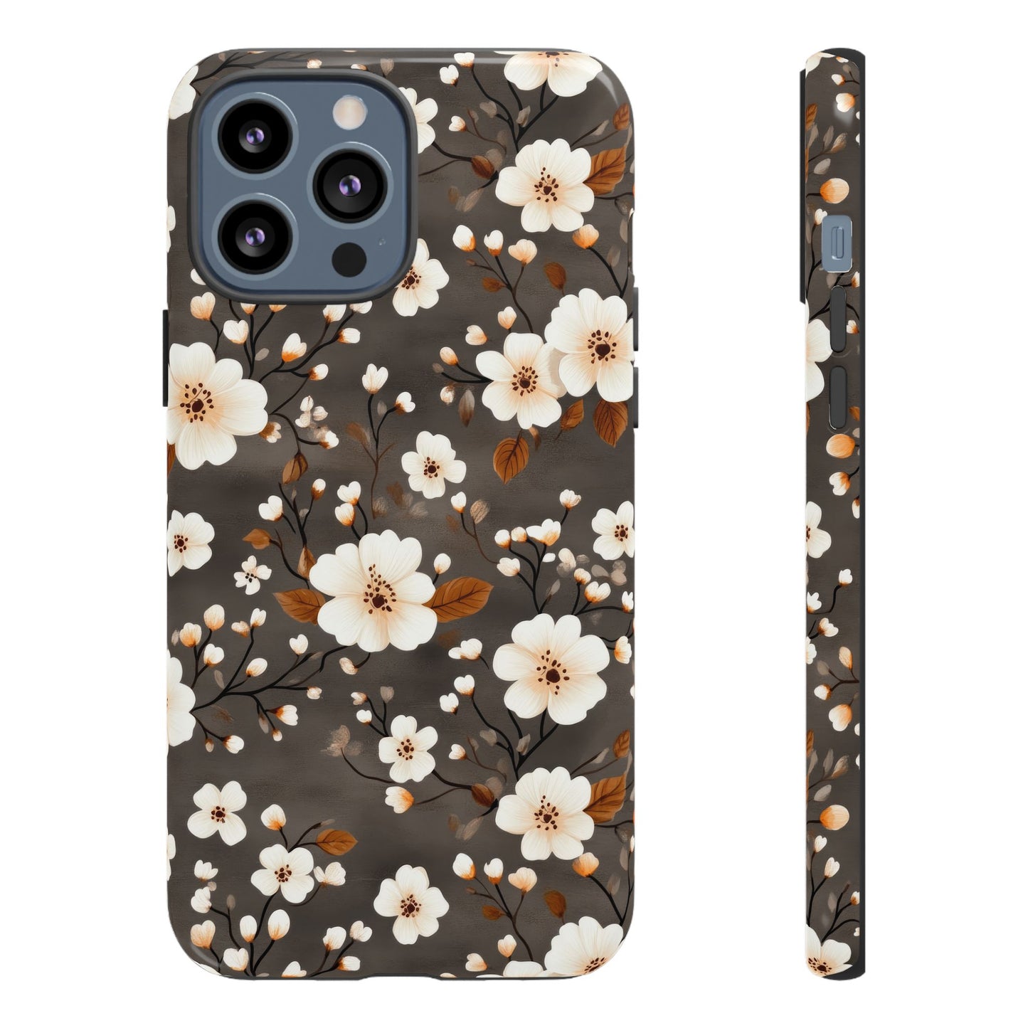 Floral Tough Case for iPhone - Elegant Flower Design Phone Cover