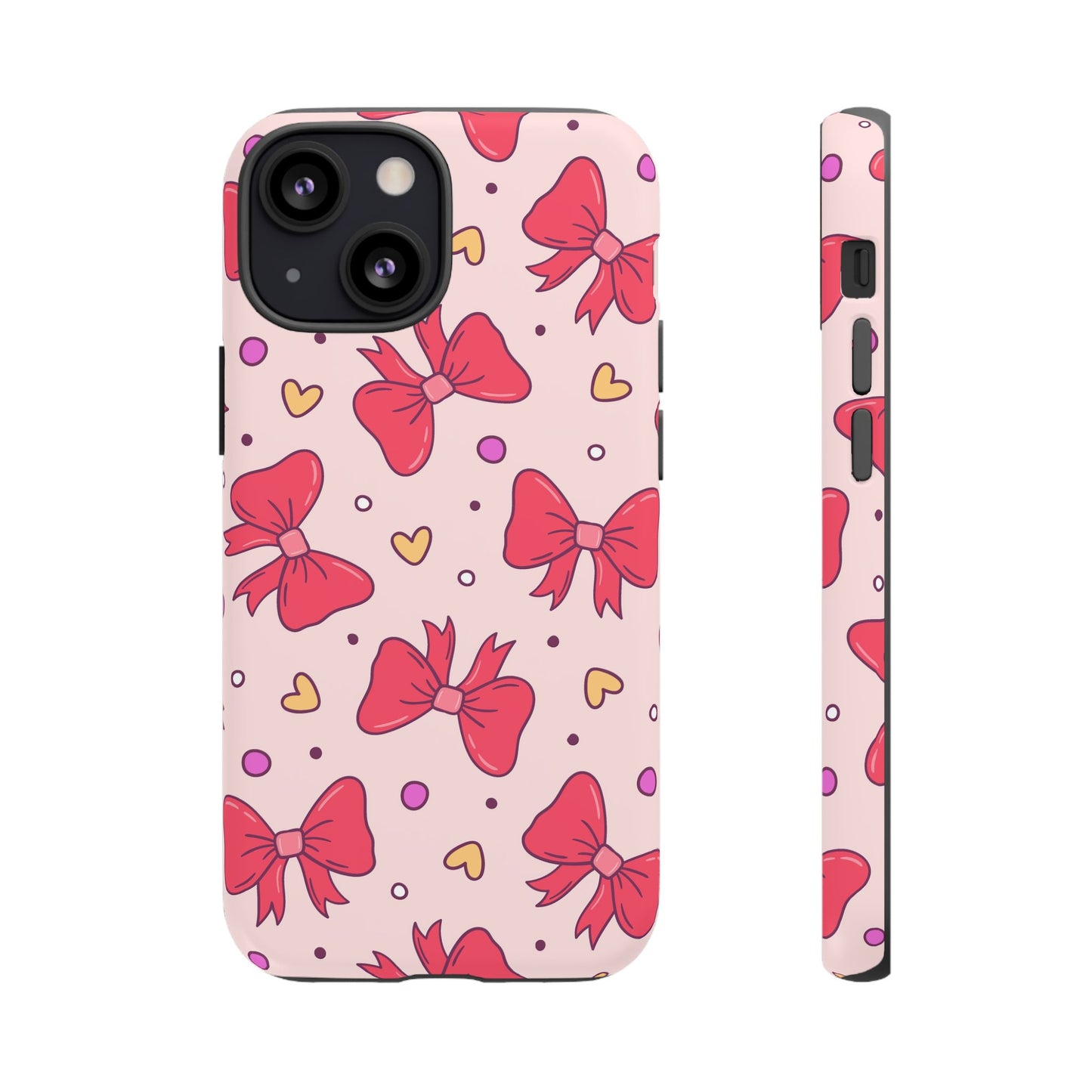 Cute Bow Pattern Phone Case - Tough Cases for Stylish Protection