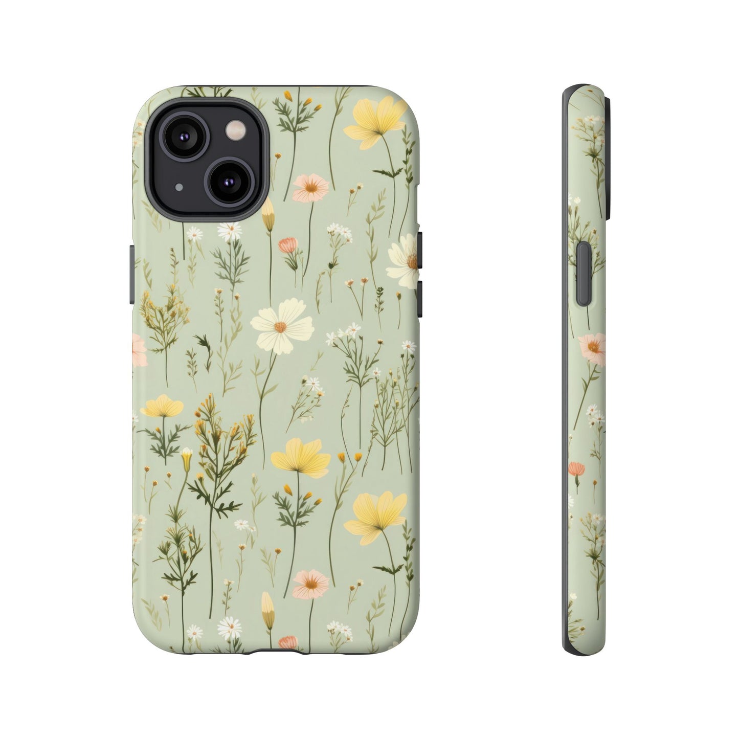 Floral Tough Phone Case - Stylish and Durable for Nature Lovers