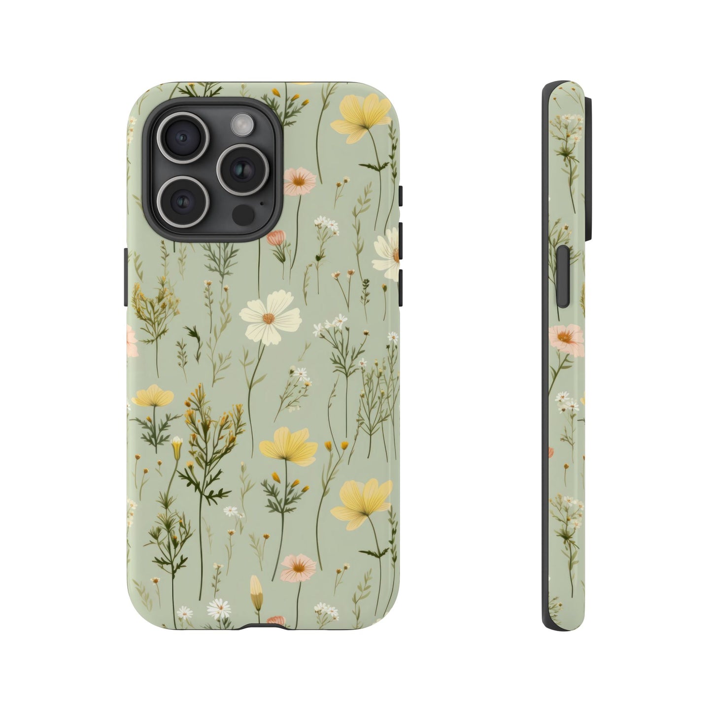 Floral Tough Phone Case - Stylish and Durable for Nature Lovers