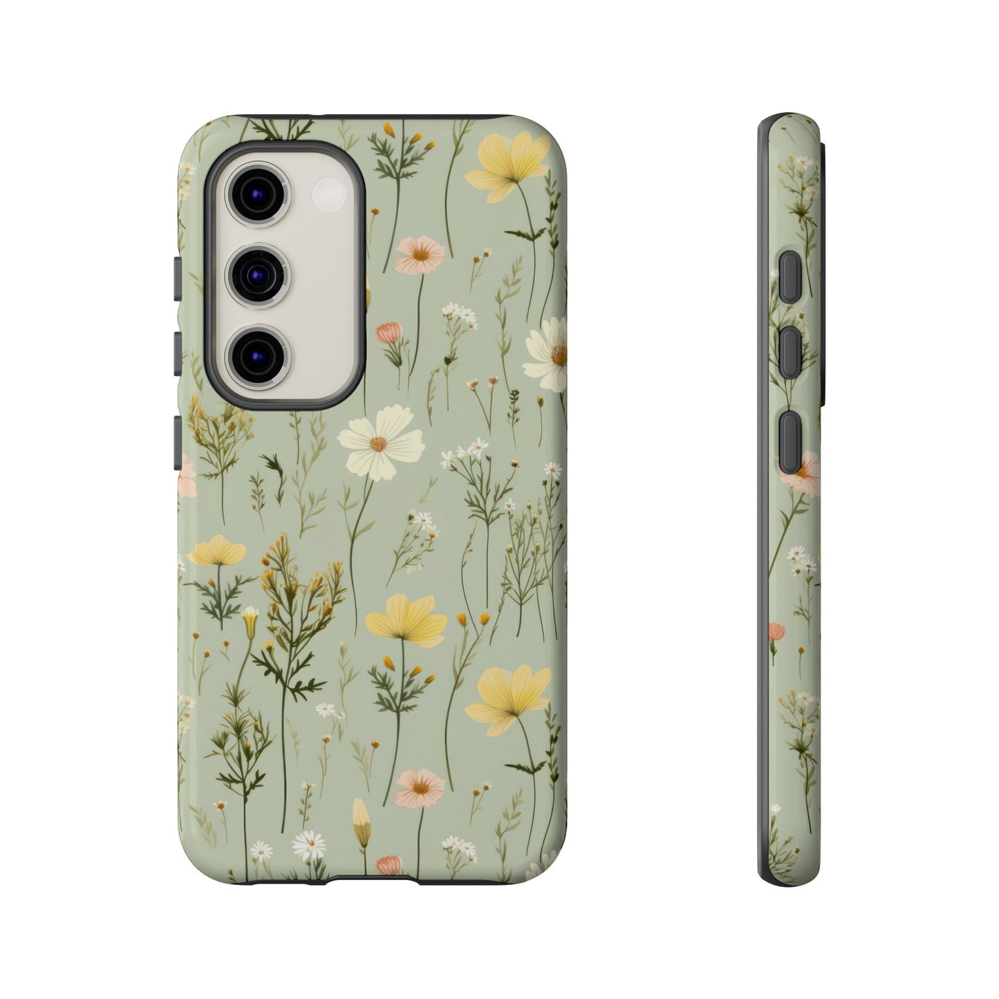 Floral Tough Phone Case - Stylish and Durable for Nature Lovers