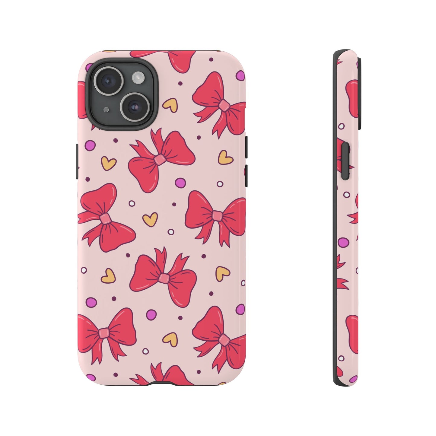 Cute Bow Pattern Phone Case - Tough Cases for Stylish Protection