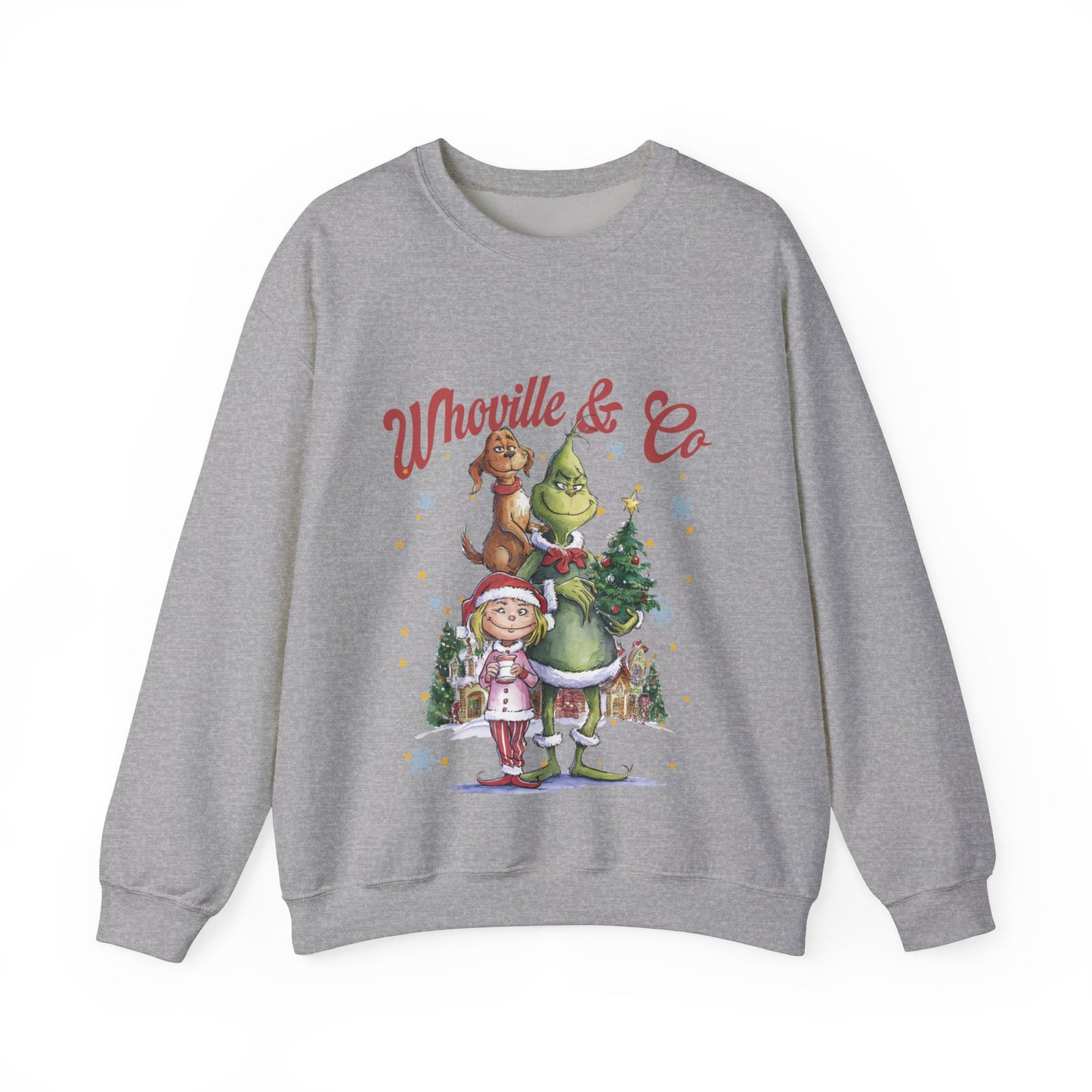 Grinch Whoville Holiday Crewneck Sweatshirt