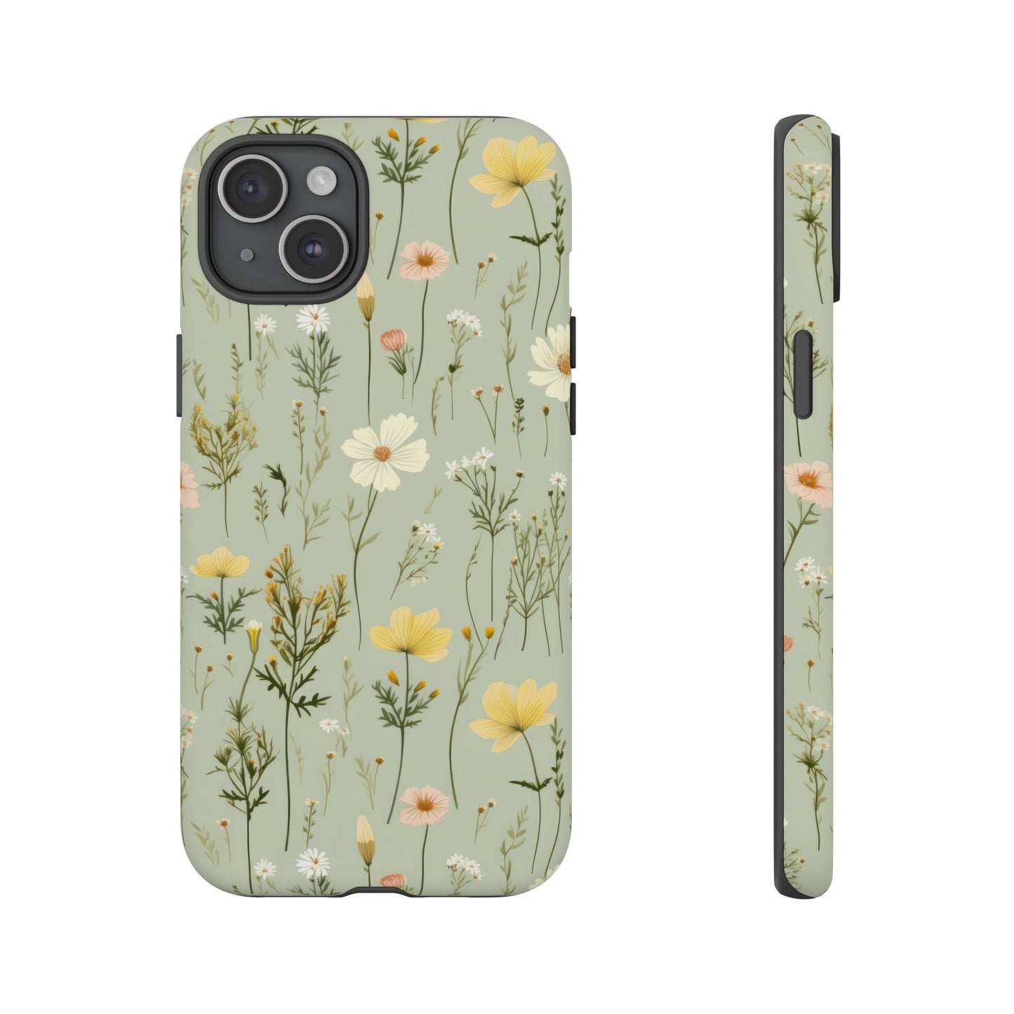 Floral Tough Phone Case - Stylish and Durable for Nature Lovers