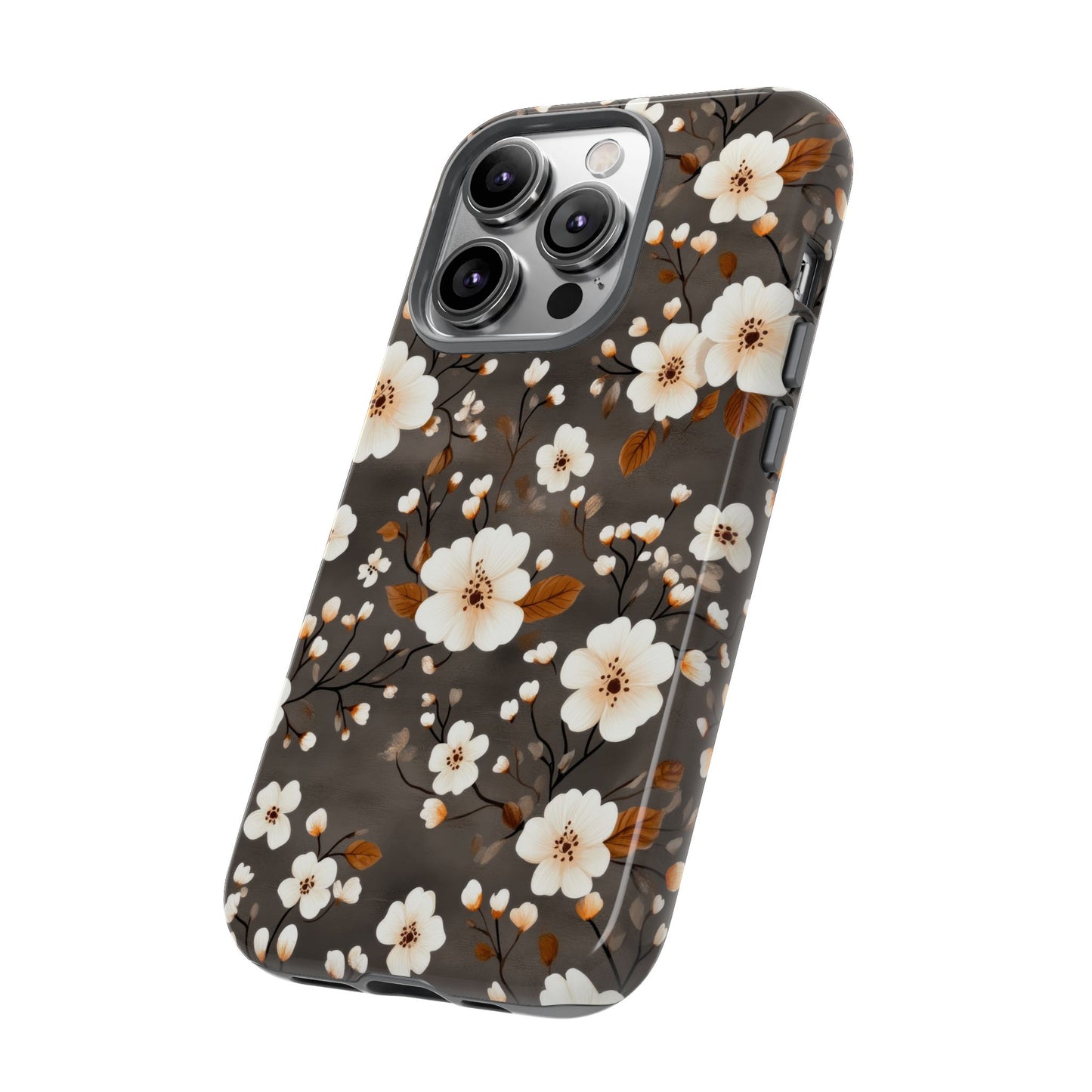 Floral Tough Case for iPhone - Elegant Flower Design Phone Cover