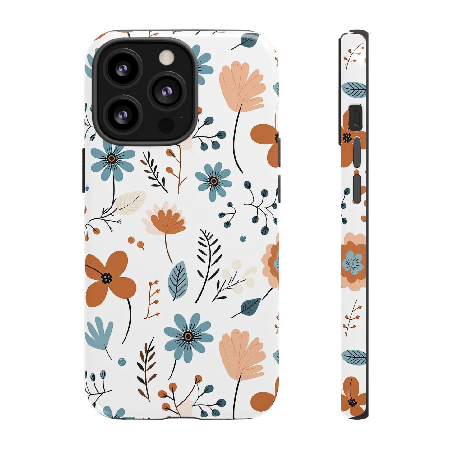 Floral Tough Phone Case - Vibrant Design for Nature Lovers