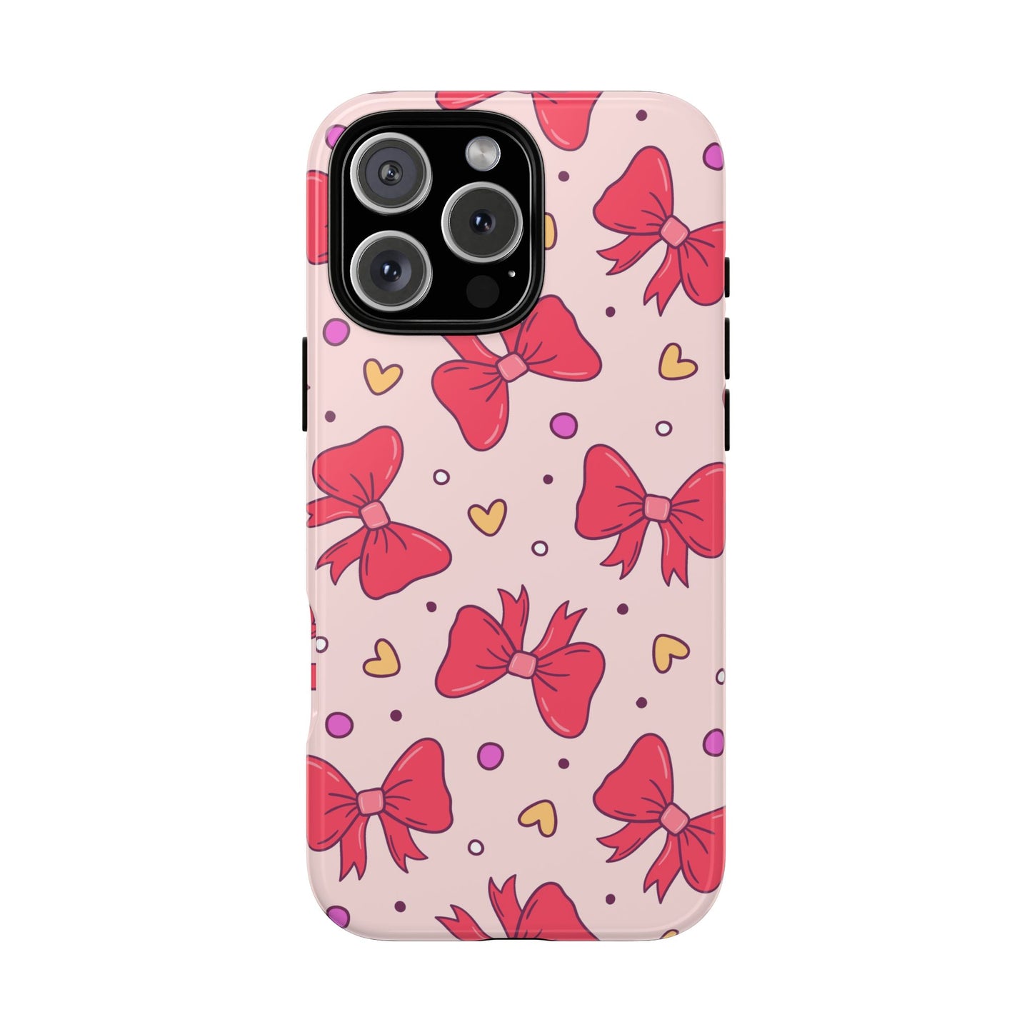 Cute Bow Pattern Phone Case - Tough Cases for Stylish Protection