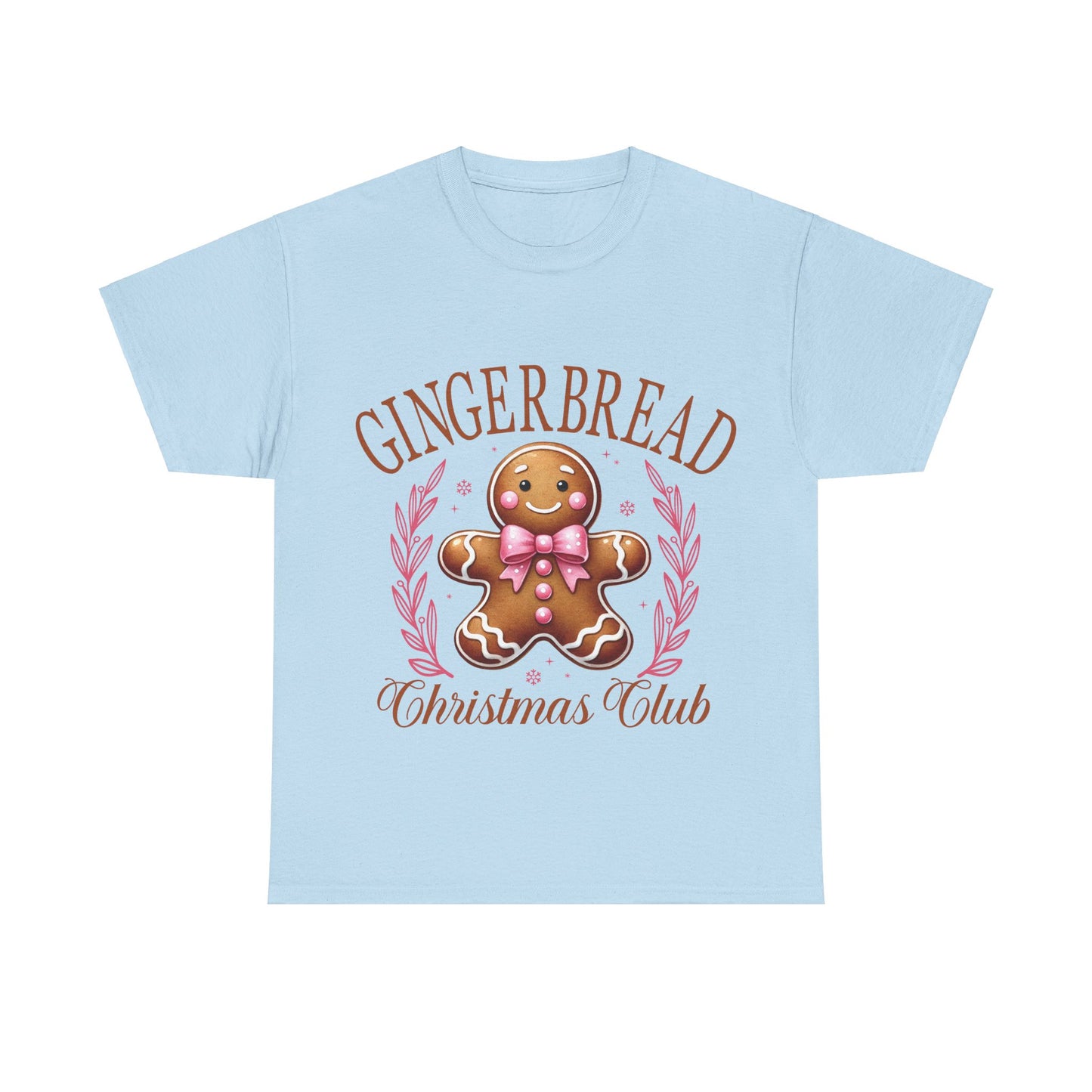 Gingerbread Club Unisex Heavy Cotton Tee – Perfect for Holiday Cheer!