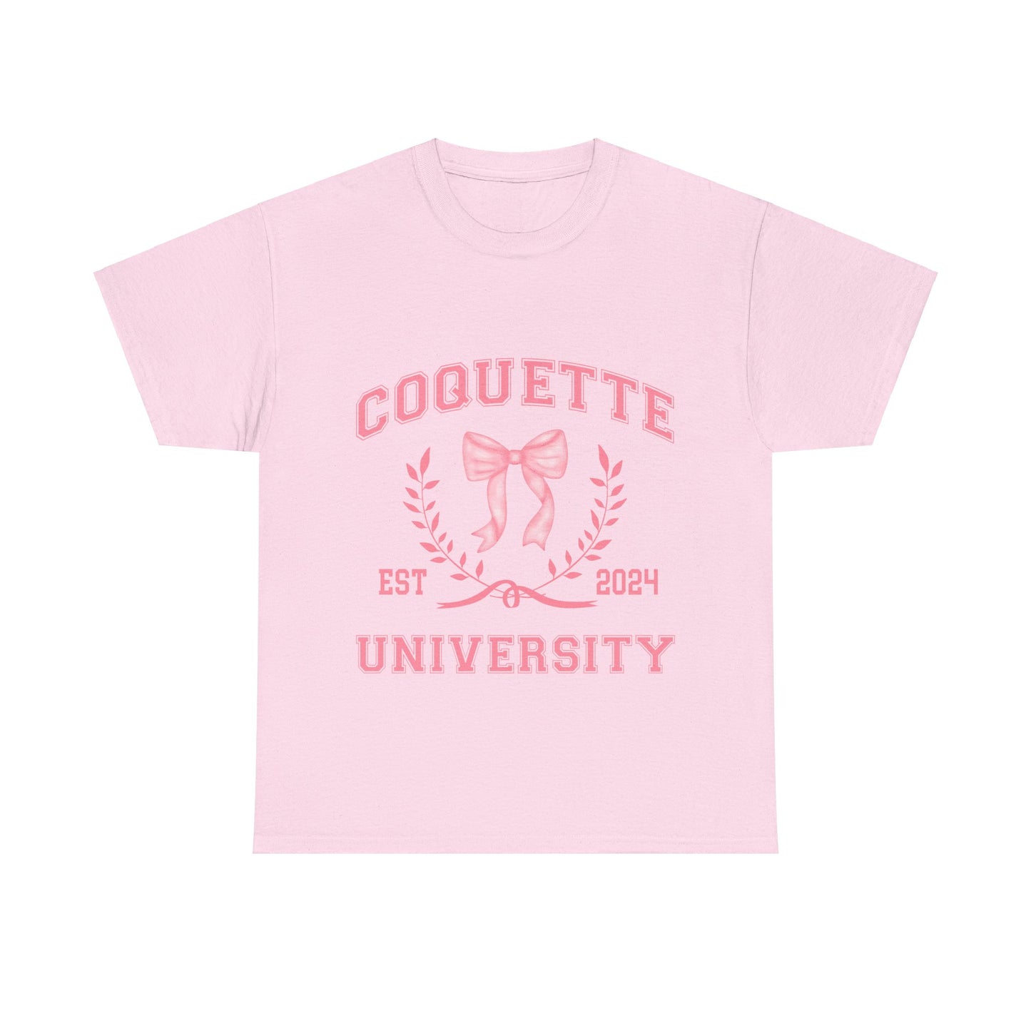 Coquette University Heavy Cotton Tee - Stylish College Shirt for Students