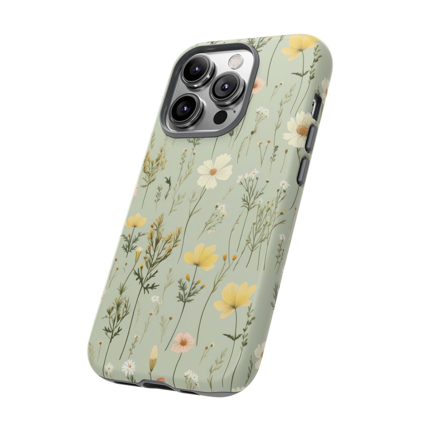 Floral Tough Phone Case - Stylish and Durable for Nature Lovers