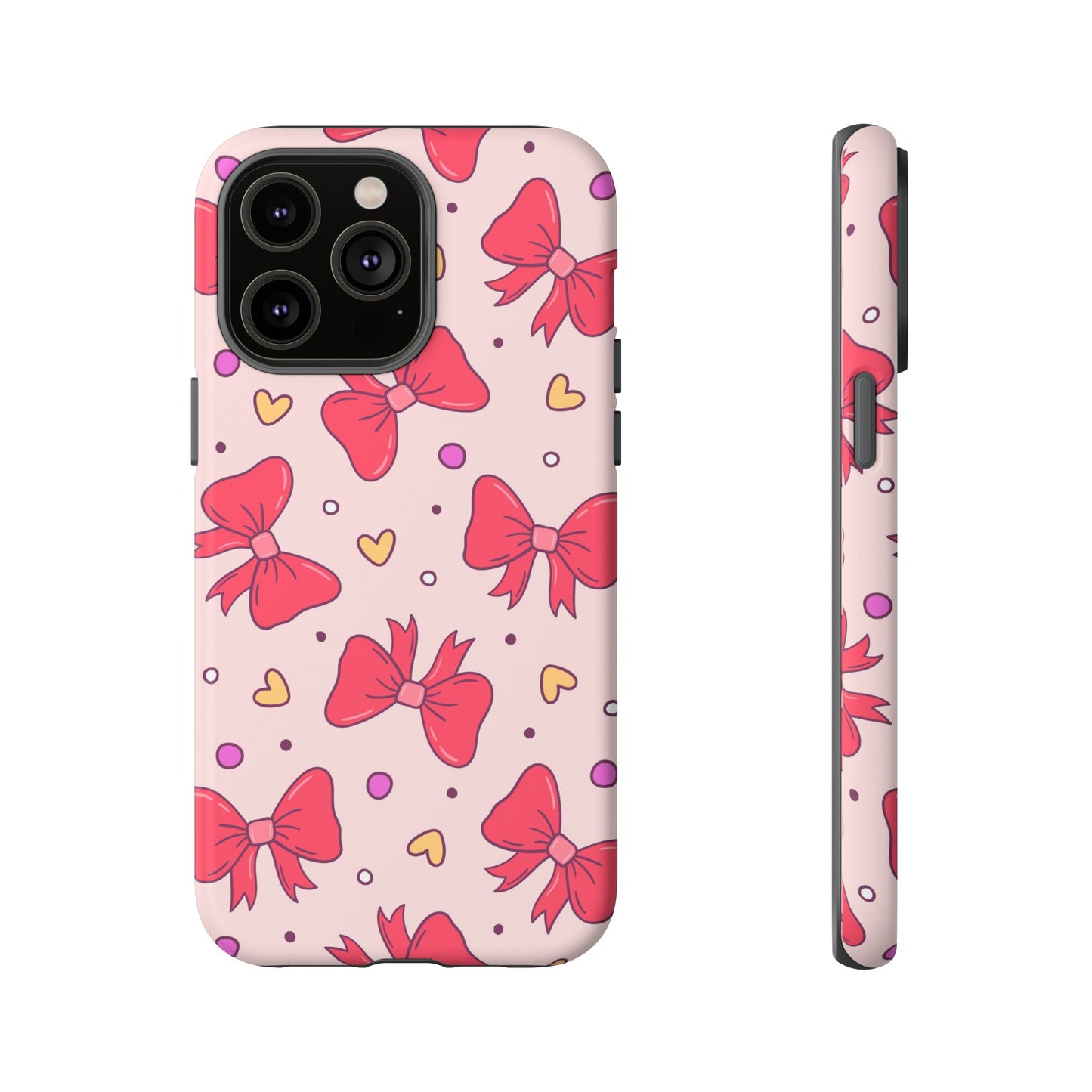 Cute Bow Pattern Phone Case - Tough Cases for Stylish Protection