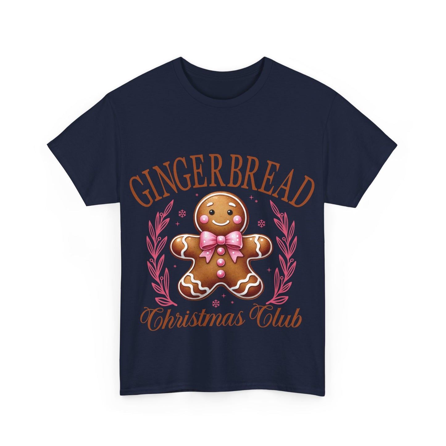 Gingerbread Club Unisex Heavy Cotton Tee – Perfect for Holiday Cheer!