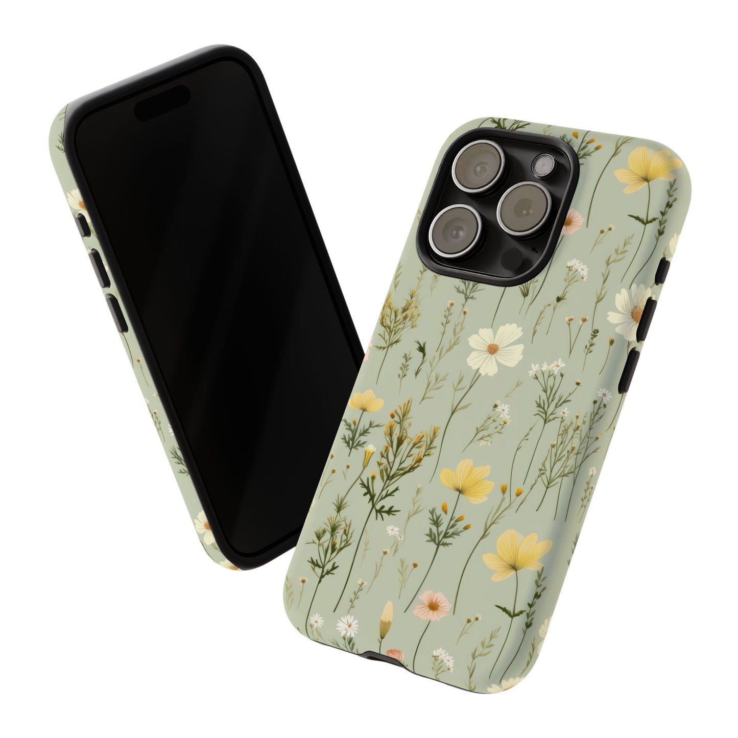 Floral Tough Phone Case - Stylish and Durable for Nature Lovers