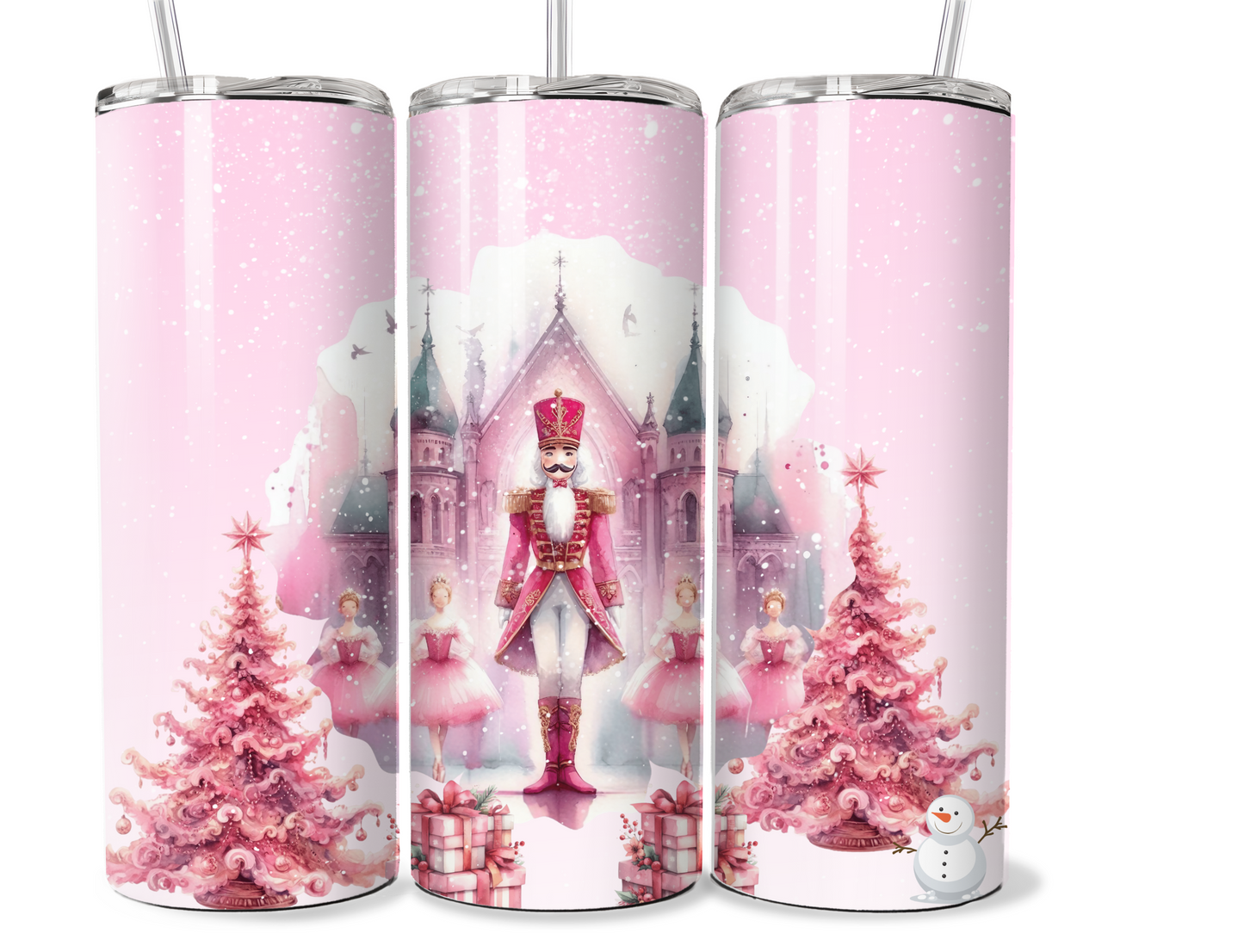 Nutcracker Christmas 20 oz stainless steel double walled Tumbler