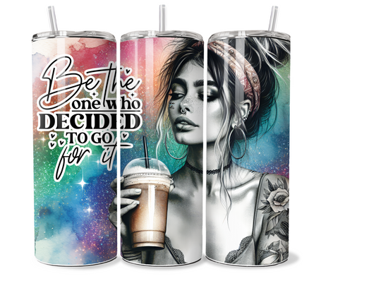 20 oz Inspirational Tumbler, motivational quotes, sublimation wrap,